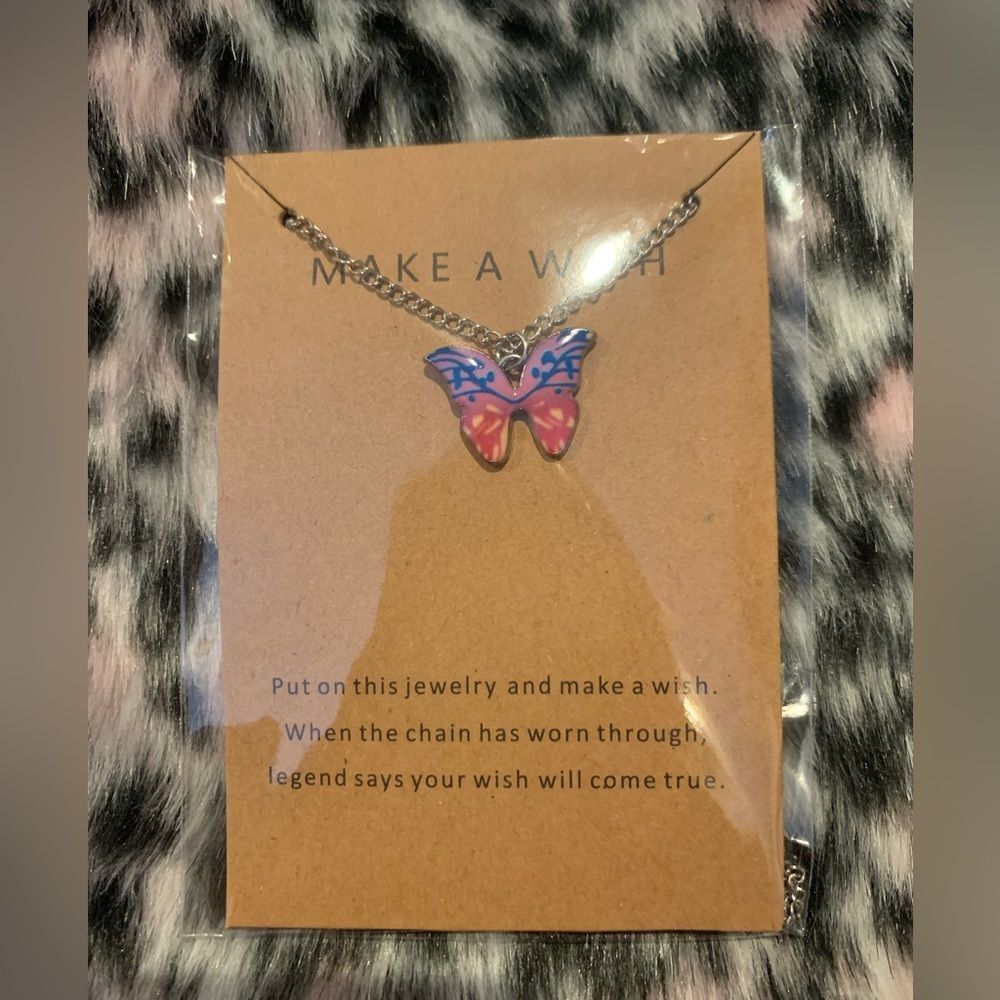 🦋Make a Wish Butterfly Necklace - Multicolor